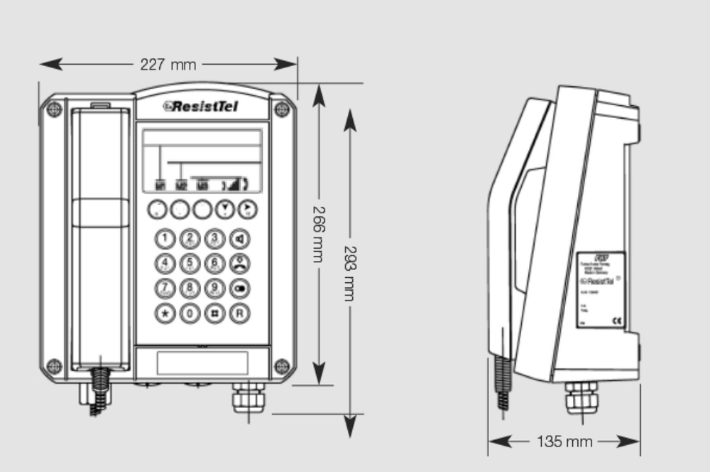 Взрывозащищенный телефон ExResistTel MB аналоговый, FHF 11286121