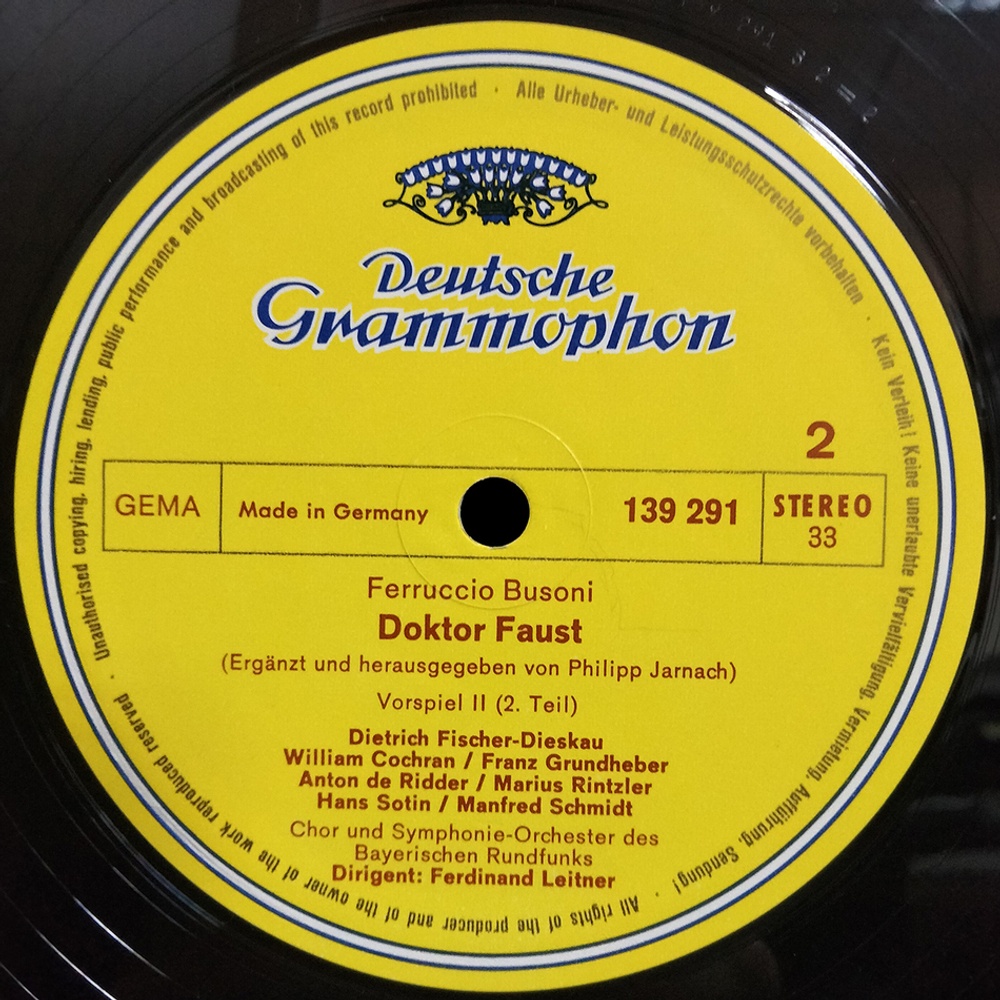 Ferruccio Busoni / Doctor Faust (3LP)