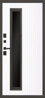 Стальная дверь "Камалия с окном (терморазрыв 3к)"