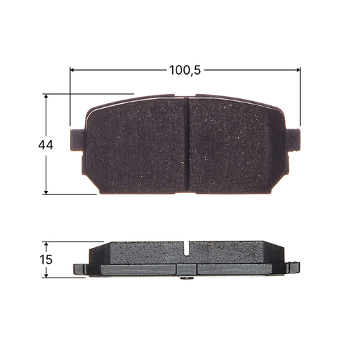 Колодки тормозные дисковые Avantech передние (противоскрипная пластина в компл.) AV092