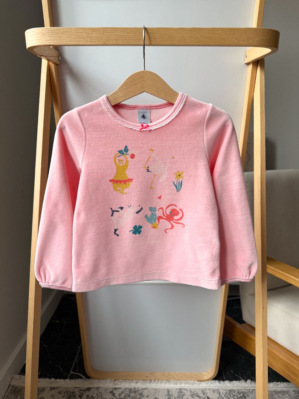 Велюровый костюм Petit Bateau, 104