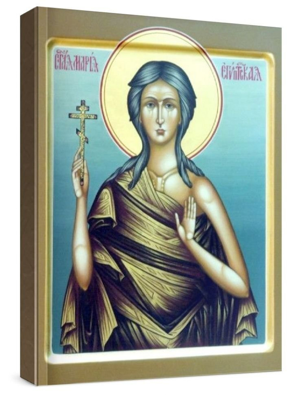 Мария Египетская (рукописная икона)