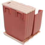 Подставка для ножей и столовых приборов «Стиль» 16*15*19см с поддоном, микс