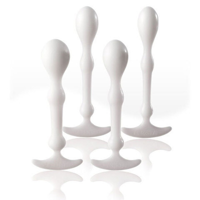 Набор белых анальных стимуляторов-унисекс Peredise