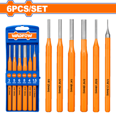 Набор выколоток 6 шт (10/30) WADFOW WCC8306