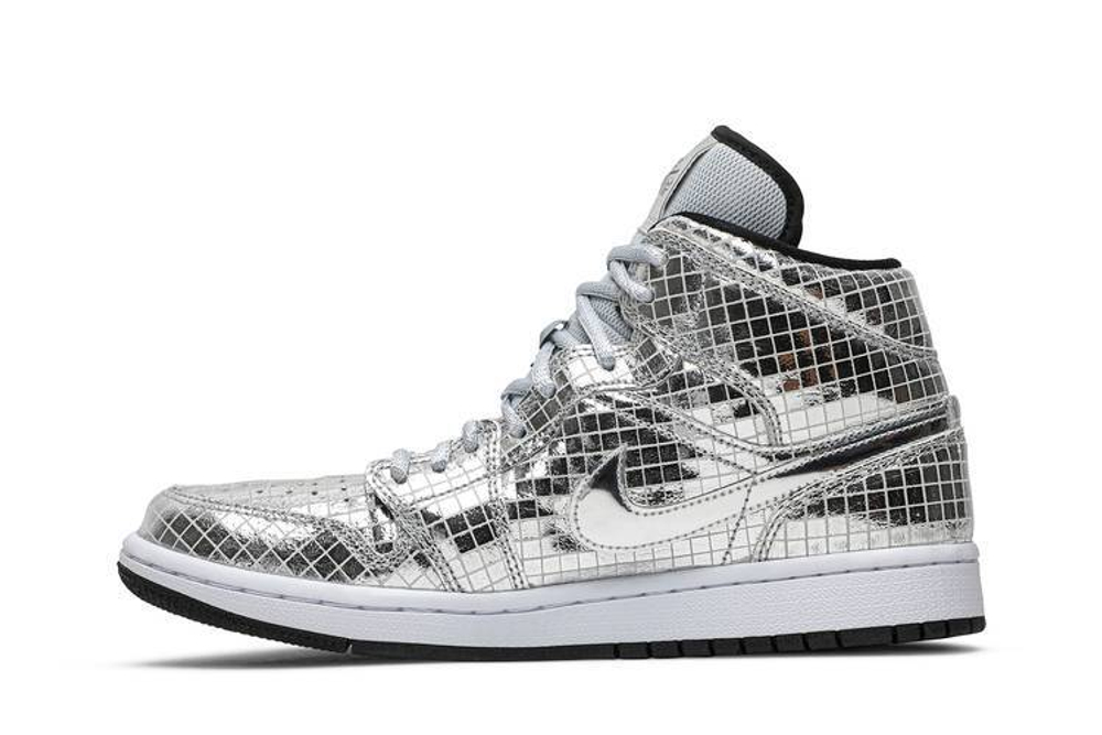 Кроссовки Jordan Air Jordan 1 Mid "Disco Ball" (Женская размерная сетка)