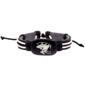 Фенечка - 23 Стрелец (черная/белая нить)