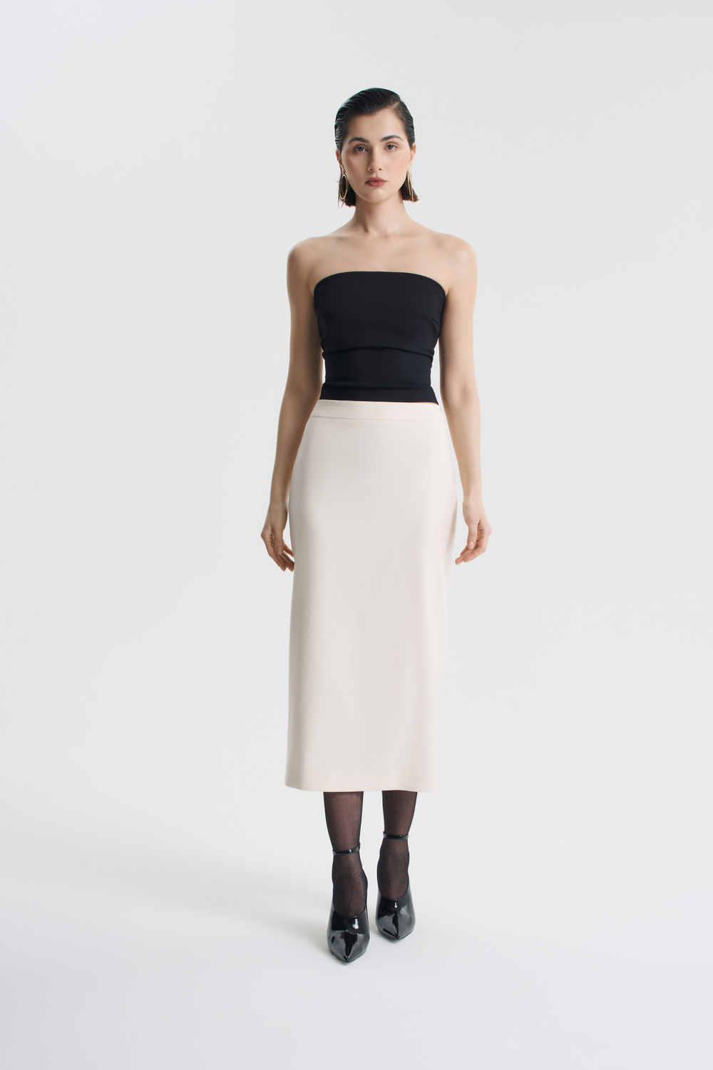 Юбка-миди зауженная