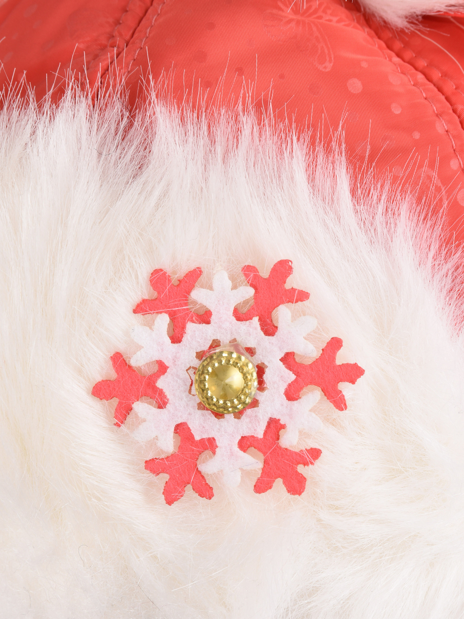 Шапка ушанка для девочки на иск.меху