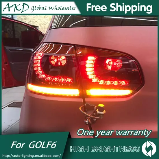 Задние фонари Гольф 6 2008 - 2012 GTI ТЕМНЫЕ V4 type