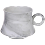 Чайная пара «Мрамор» (кружка 200мл+блюдце), серая