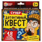 Супер-квест "Детективный" 18 карточек 4680107907714 (Умные игры)