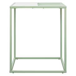 Столик кофейный mayen, 45х45 см, белый/зеленый