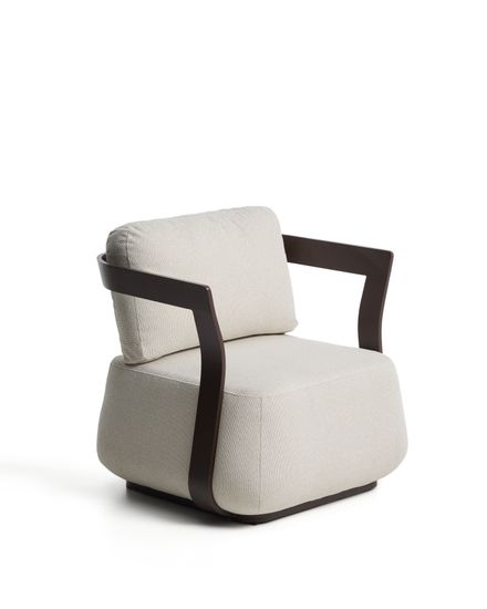 Уличное кресло Tamaris из алюминия коричневого цвета