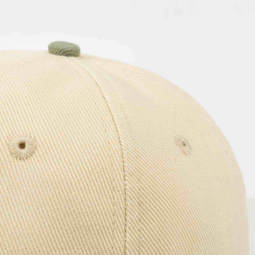 Кепка Ymkashix Logo Face бежевая/зеленая