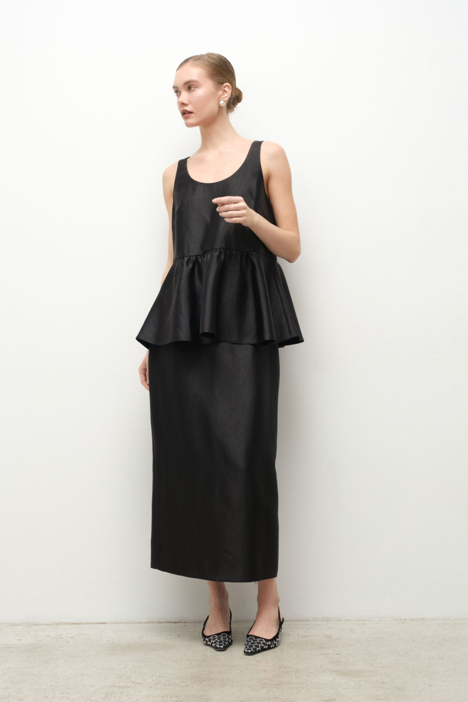 Юбка карандаш сияющая