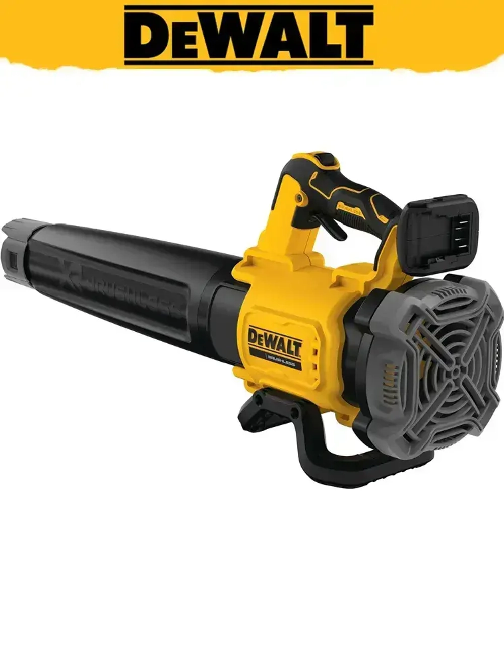DEWALT DCMBL562N 20 В, Воздуходувка бесщеточный ручной инструмент для удаления листьев, скорость 125 миль/ч, 450 фут/мин против часовой стрелки