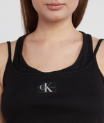 Топ BADGE RIB DOUBLE LAYER CALVIN KLEIN JEANS - черный(J20J221430)