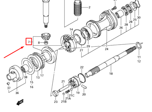 57300-92860-000 PINION GEAR SET