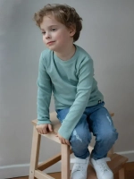 Лонгслив детский кофта в рубчик хлопок