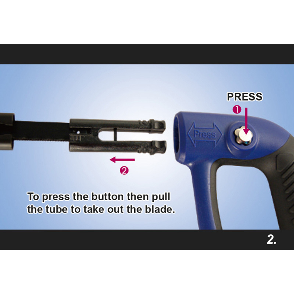 KING TONY (7921-12) Ножовка по металлу 300 мм, с изменяемым углом