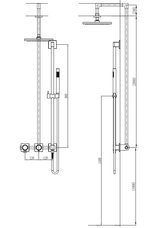Душевая система RUBINELLI ELEGANZA RB-F5019BG