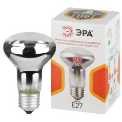 Лампа накаливания ЭРА R63-60-E27-230 60Вт 230В рефлектор цветная коробка E27