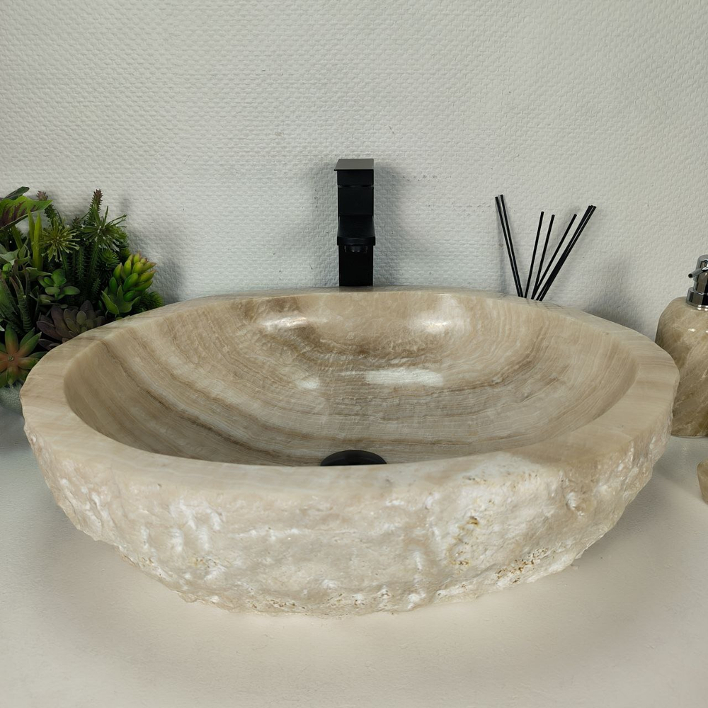 Раковина из оникса Erozy White EO-64304 56*46*15 0214