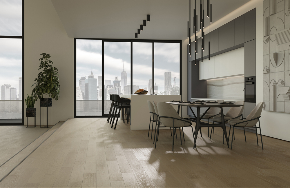 Кварцевый паркет Quartz Parquet Классик Дуб Австрийский 418 браш, фаска