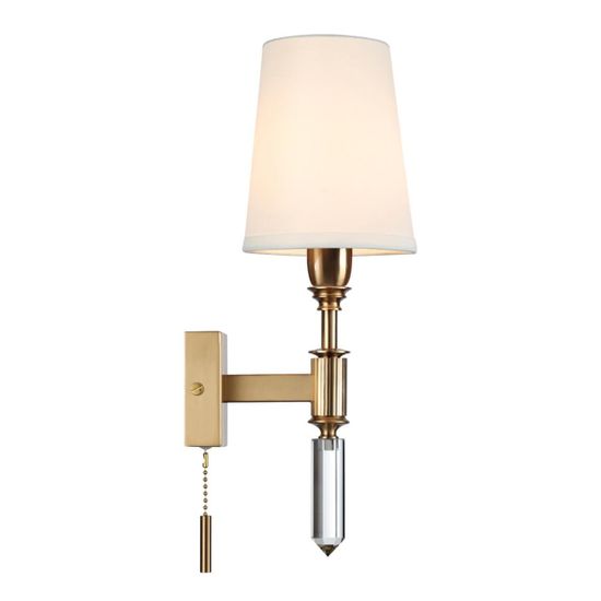 4894/1W MODERN ODL_EX22 207 бронзовый/белый/ткань Бра с выкл. E14 1*40W LONDON