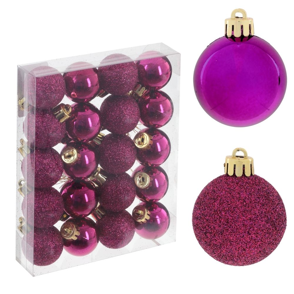 GAEM Набор из 20шт Украшение новогоднее "Шар", D 3 см, L14,5 W3 H11,5 см