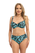 Бирюзовые плавки с леопардовым принтом (Размер: 4X) (Цвет: бирюзовый)