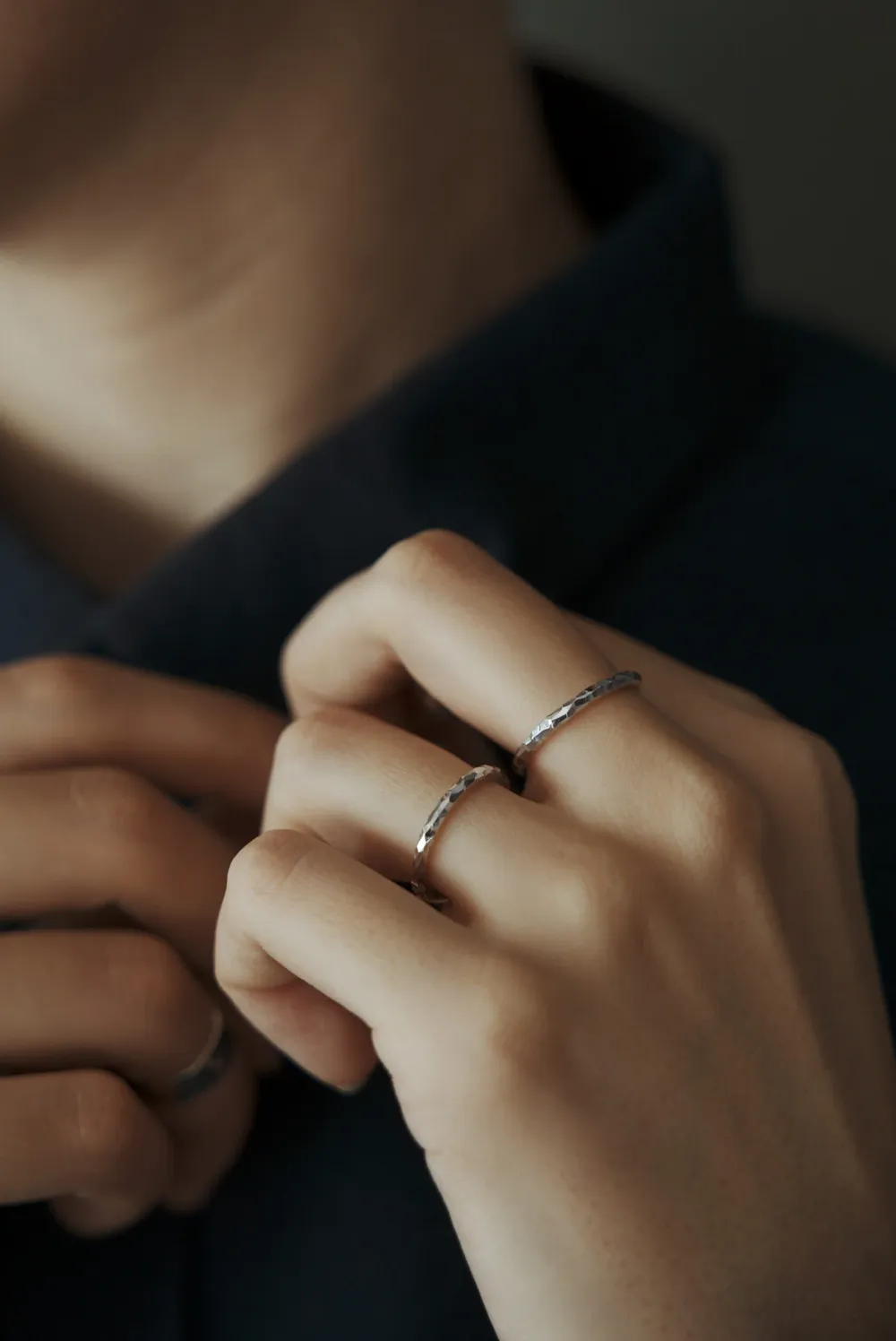 Кольцо кованое тонкое