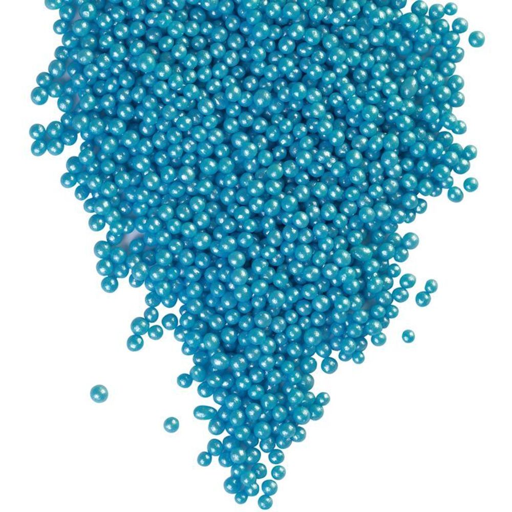 Драже зерновое в кондитерской глазури (206, Жемчуг голубой 2-5 мм) 1,5 кг