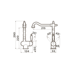 Смеситель Omoikiri Kyoto-G