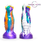 Яркий фантазийный фигурный фаллоимитатор 22см Bior Toys Magic Hero MH-13033