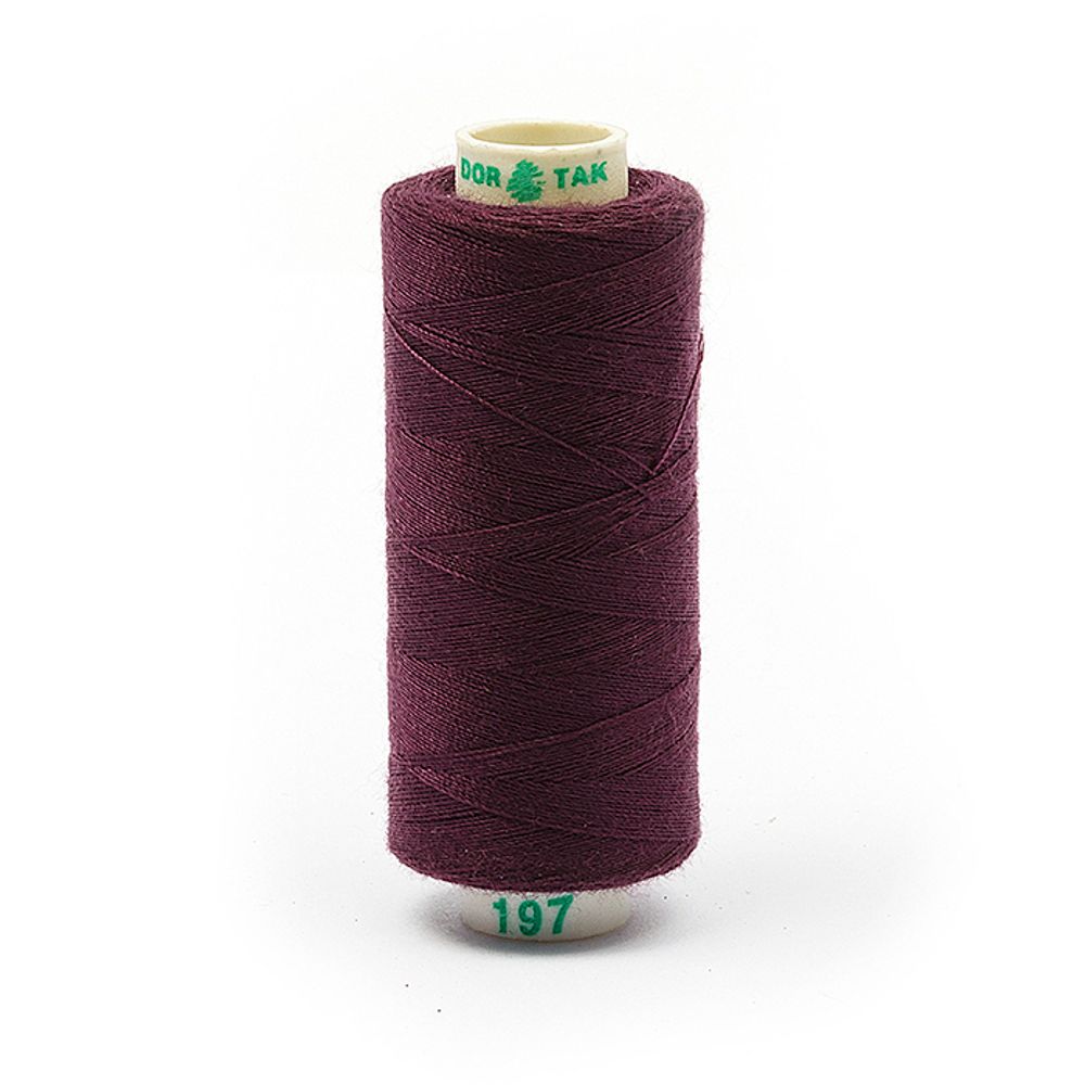 Нитки, Dor Tak, 40/2, слива, 100% полиэстер, (Арт: DT-150), шт