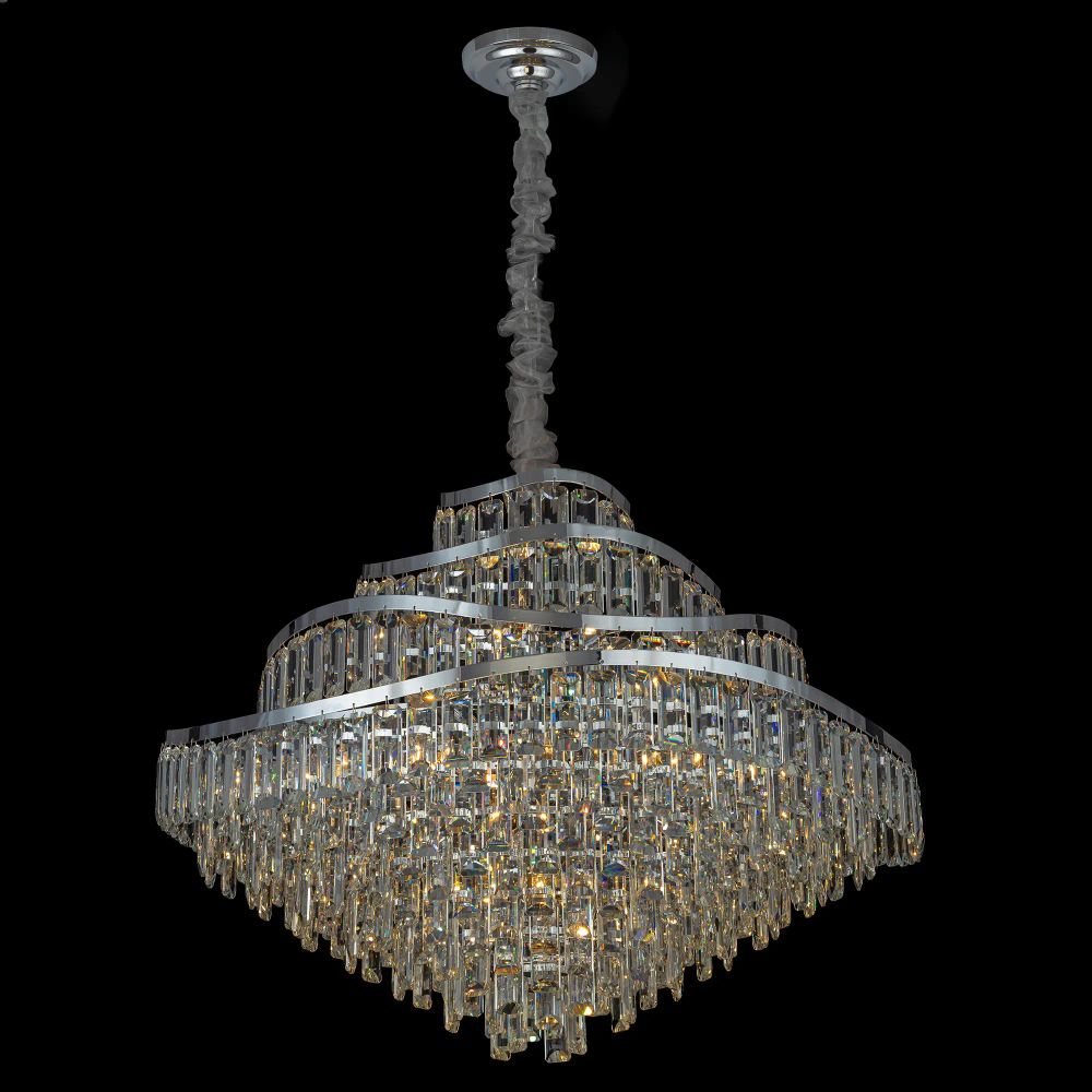 Citilux NAIAD CL315191 Люстра хрустальная подвесная Хром