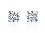 Серьги-пусеты с природными бриллиантами по 0.25 ct