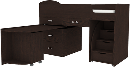 Кровать-чердак КарИВи Малыш 6 Венге Венге