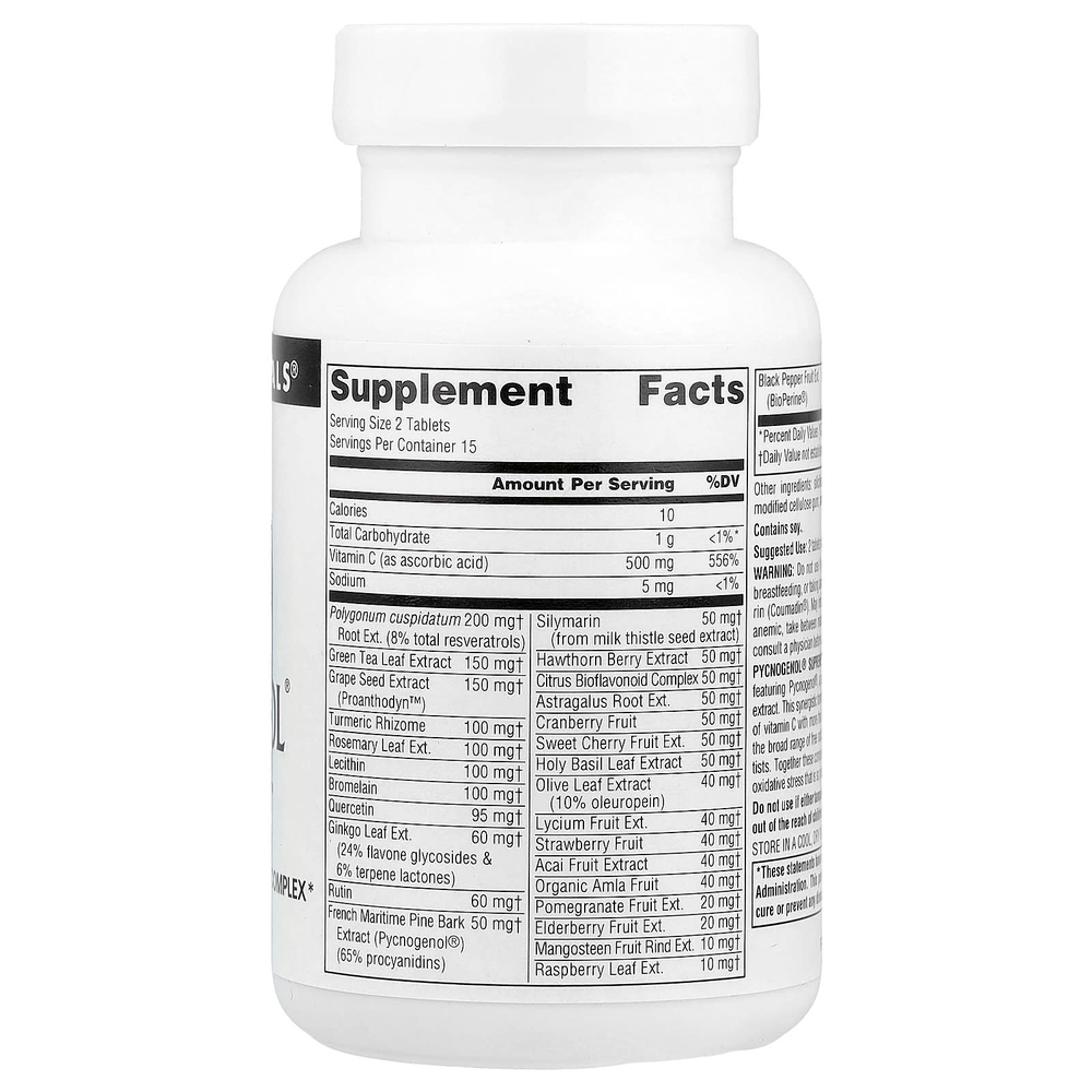 Source Naturals, Пикногенол Supreme, 30 таблеток