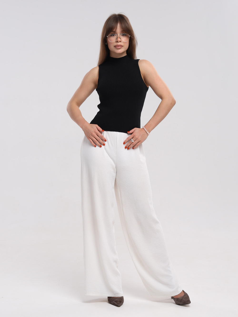 Топ вязаный под пиджак