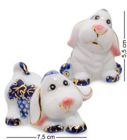 С 029 Фигурка «Две собачки» 3,5' син. (GE)