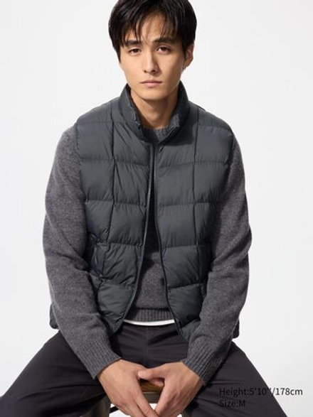 UNIQLO Жилет PUFFERTECH, темно-серый