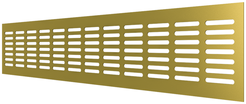 Решетка переточная алюминиевая с анодированным покрытием 480x100, Сhampagne 4810DP Al Сhampagne