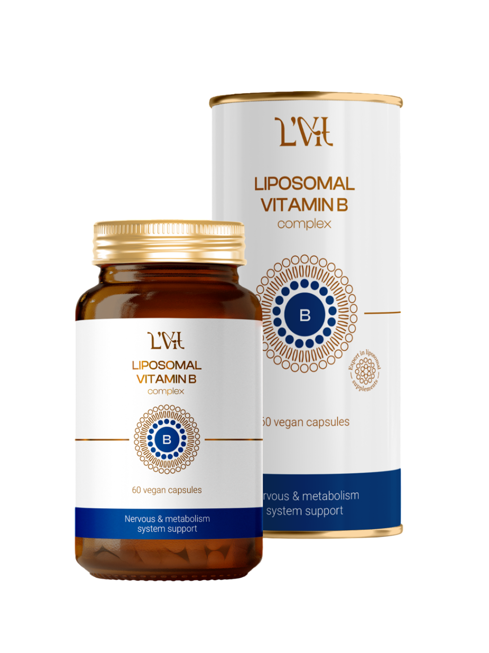 Liposomal Vitamins Vitamin B Complex 60 veg caps ,