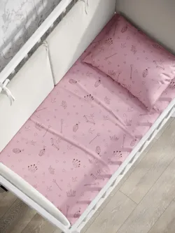 Простынь на резинке бязь Сказка "Принцесса" 90x200 см