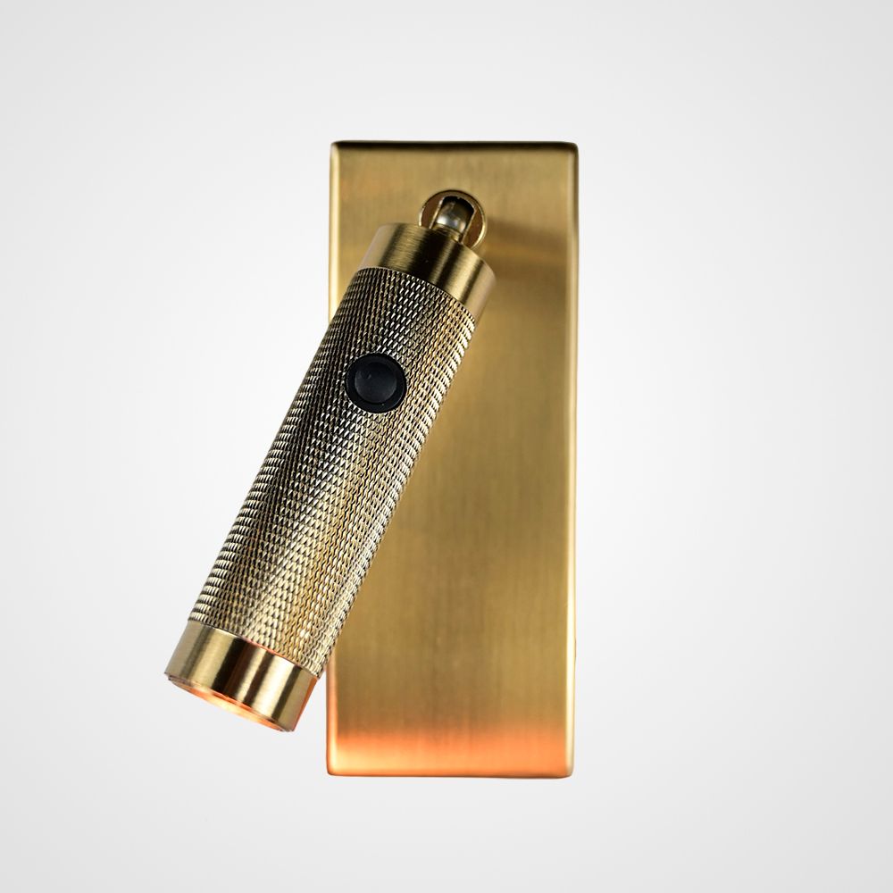 Бра Chelsom Wall Led Knurl Brass By Imperiumloft