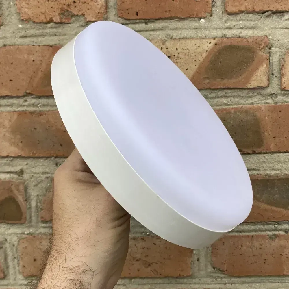 Светильник герметичный настенно-потолочный. Сверхяркий КРУГ 30Вт, со степенью защиты IP65. Размер 220х50. Холодный белый свет 6500К