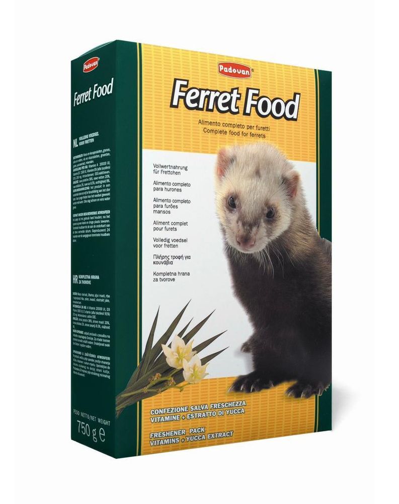 Корм Padovan FERRET FOOD комплексный для хорьков 750 г